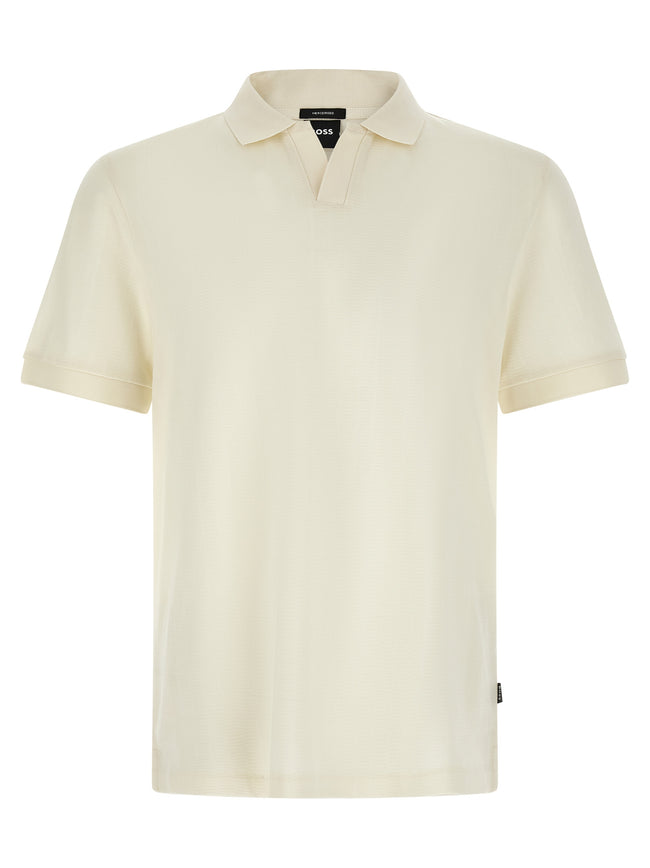 Hugo Boss Weißes Poloshirt aus Baumwolle