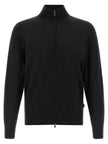 Hugo Boss Schwarzer Cardigan aus Schurwolle