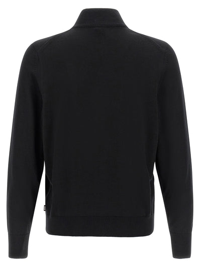 Hugo Boss Black Cardigan in Virgin Wool