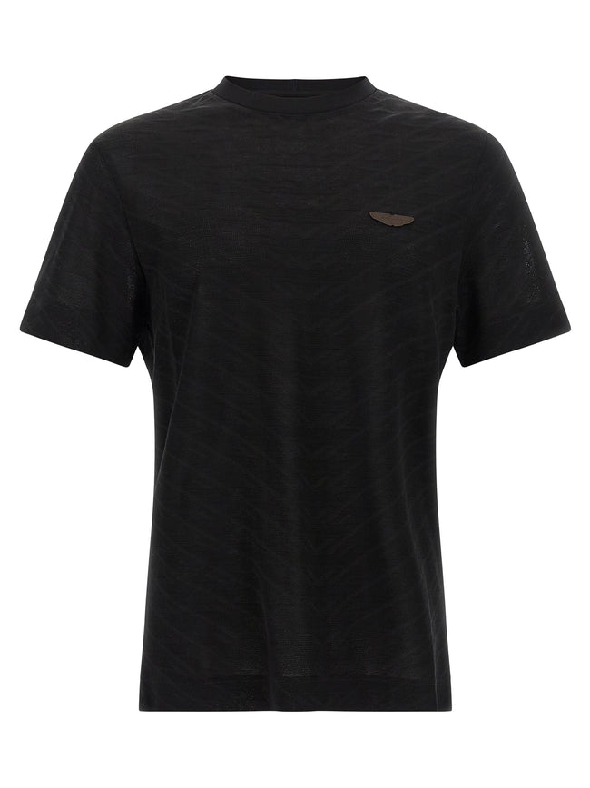 Hugo Boss Schwarzes Baumwoll-T-Shirt