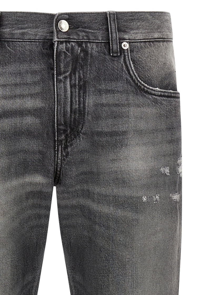 Dolce & Gabbana Graue Jeans aus Baumwolle