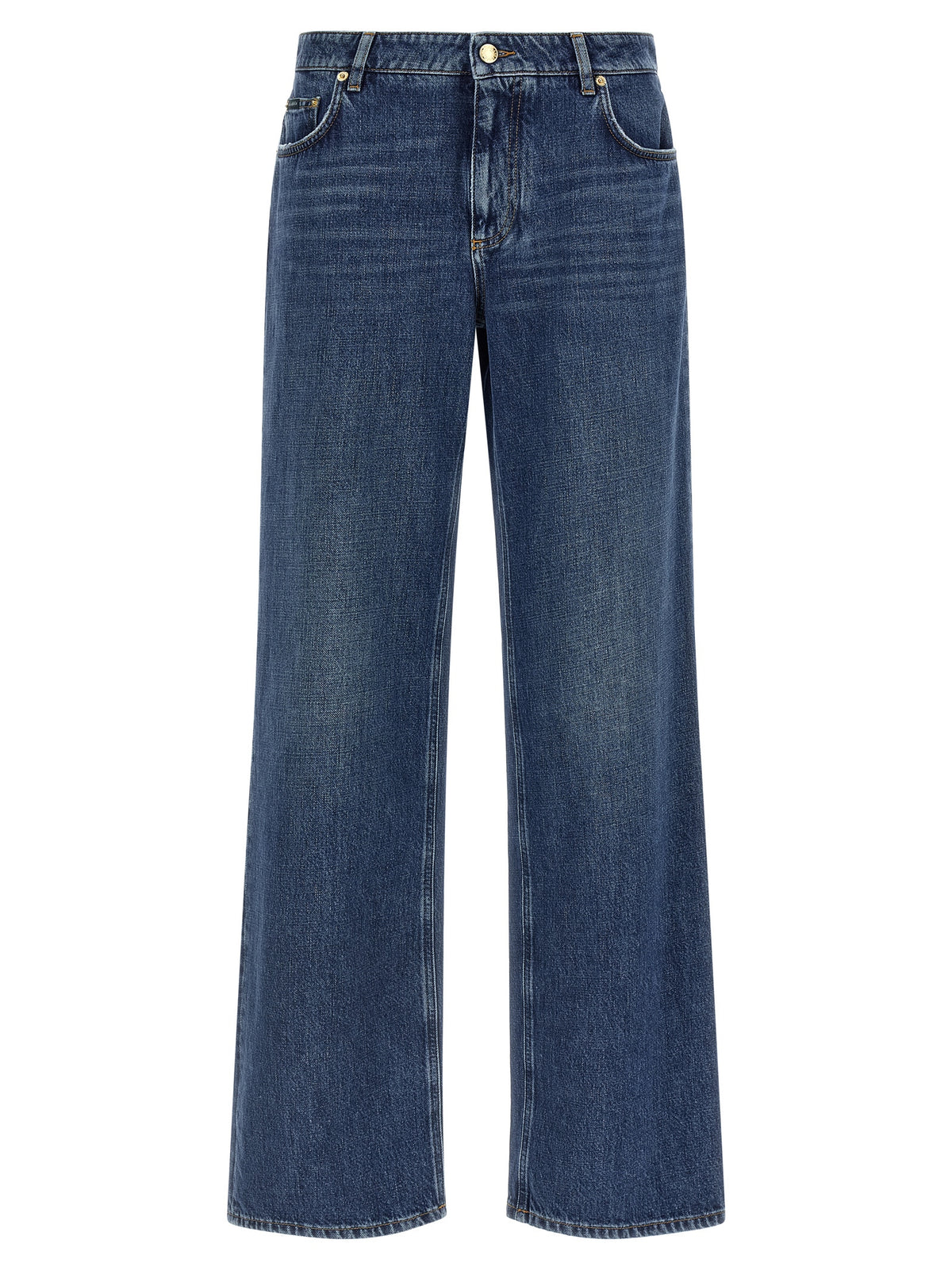 Dolce & Gabbana Blue Relaxed Fit Cotton Jeans