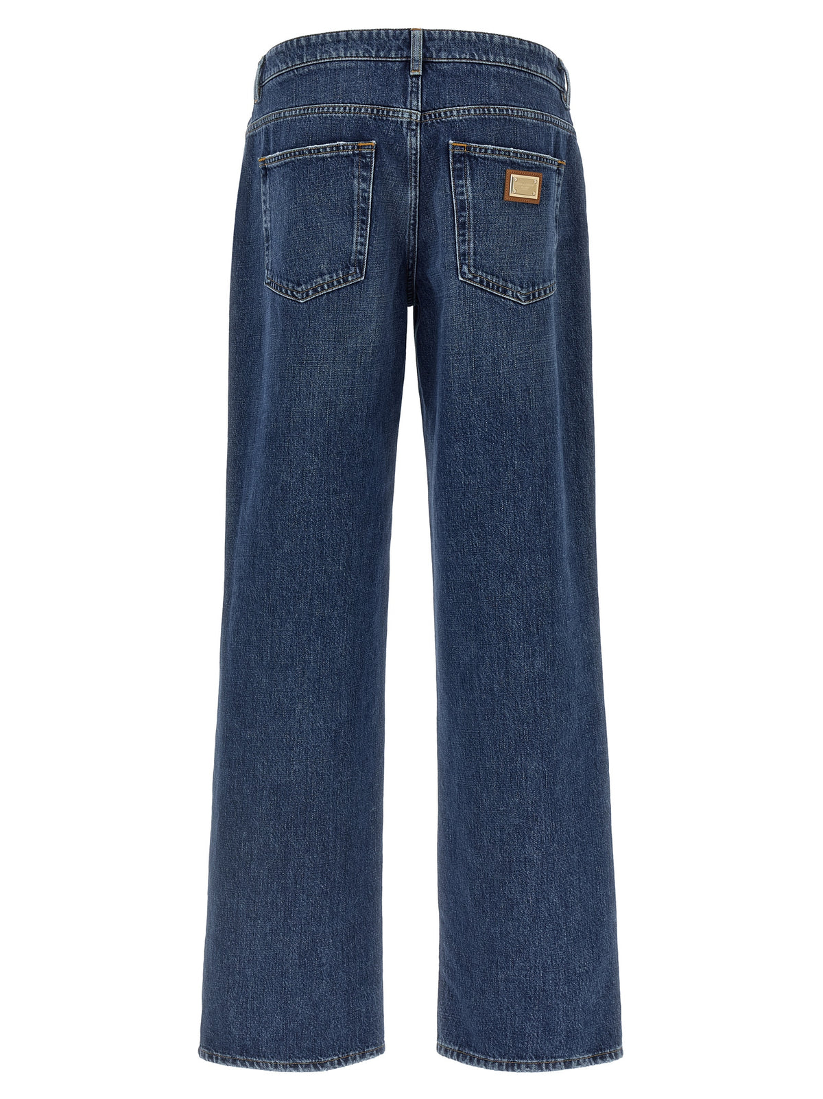 Dolce & Gabbana Blue Relaxed Fit Cotton Jeans