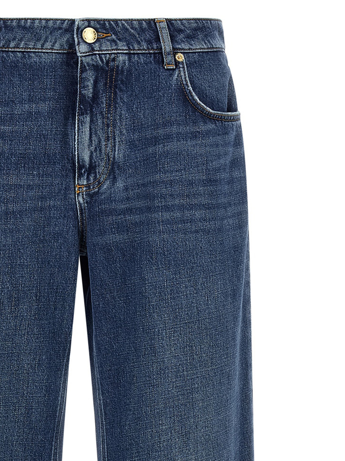 Dolce & Gabbana Blue Relaxed Fit Cotton Jeans