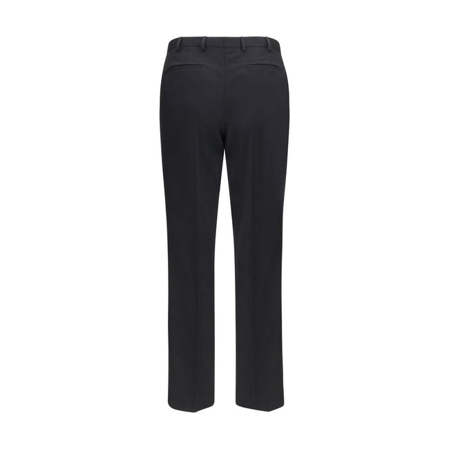 PT Torino Schwarze Wollhose Oves Aries Casual Pants