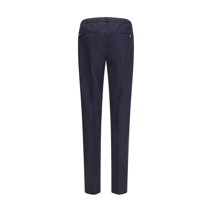 PT Torino Blaue Hose aus Wolle Oves Aries