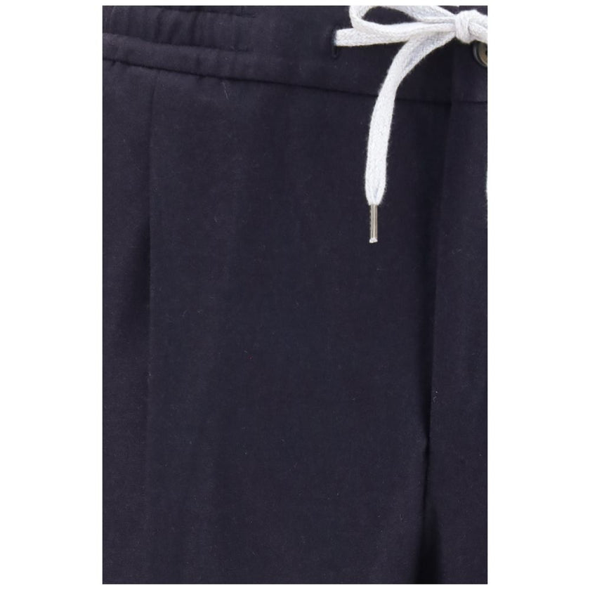 PT Torino Blaue Hose aus Wolle Oves Aries