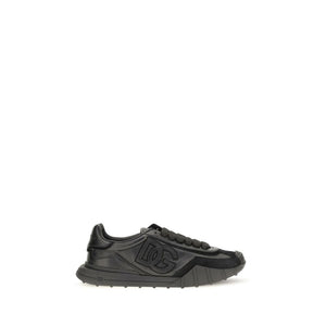 Dolce & Gabbana Schwarze Bos Taurus Kalbsleder-Sneaker