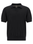 Hugo Boss Schwarzes Poloshirt aus reiner Schurwolle