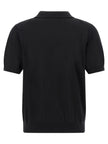 Hugo Boss Schwarzes Poloshirt aus reiner Schurwolle