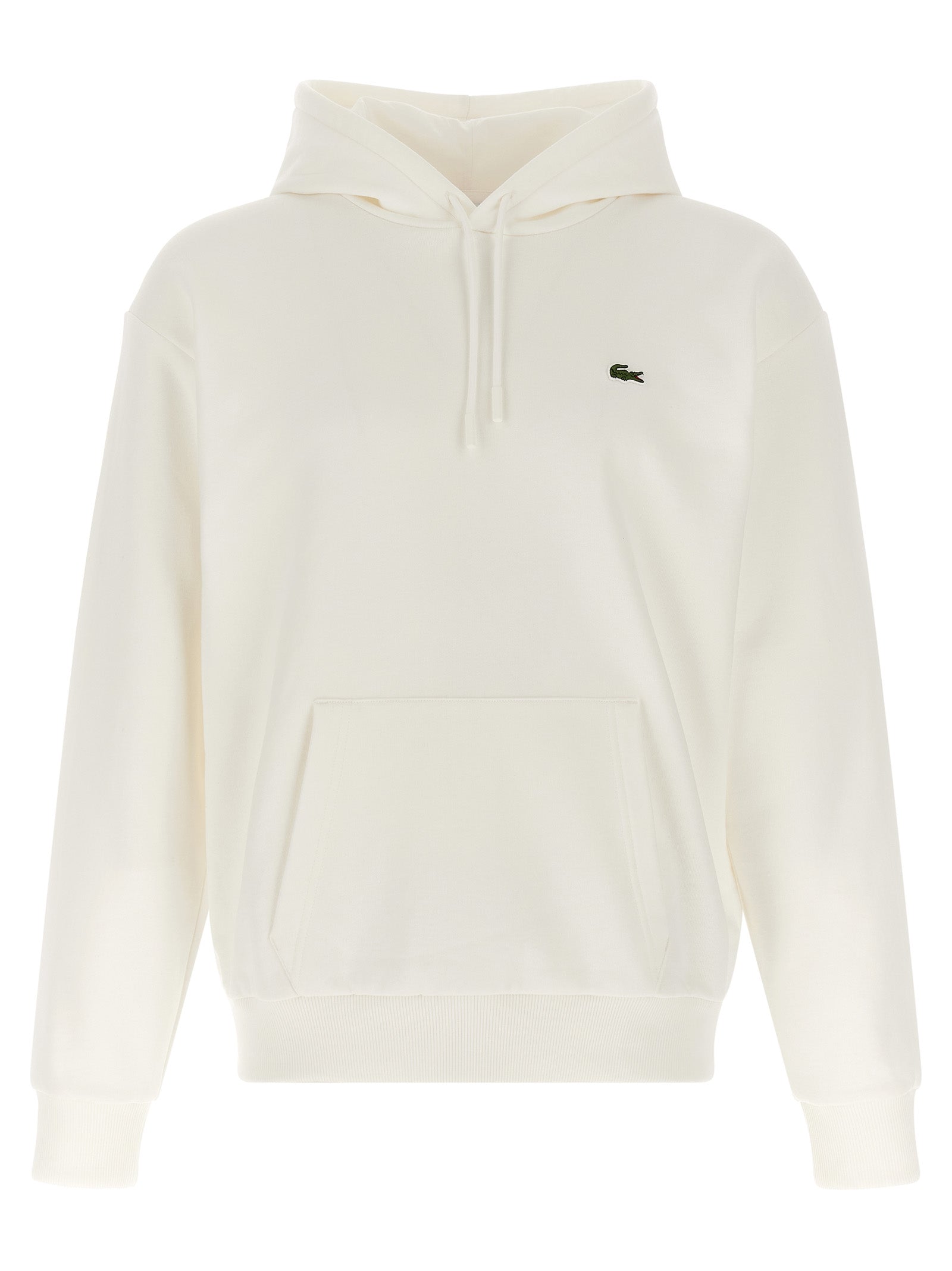 Lacoste Weißes Baumwoll-Sweatshirt