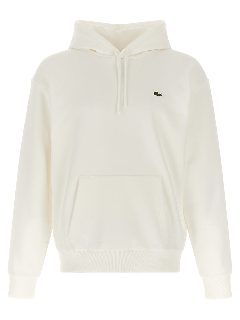 Lacoste Weißes Baumwoll-Sweatshirt