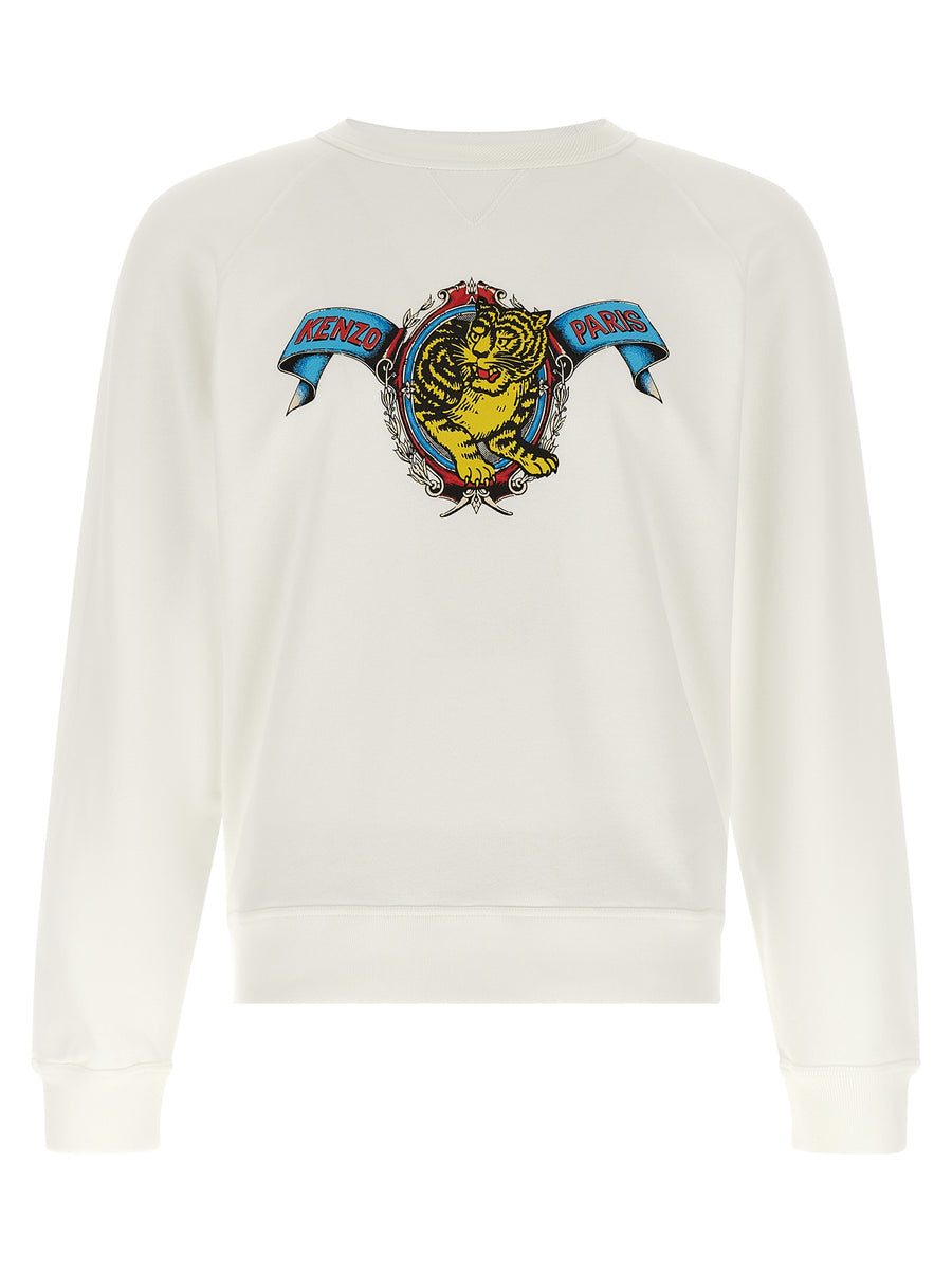 Kenzo White Viscose Sweatshirt