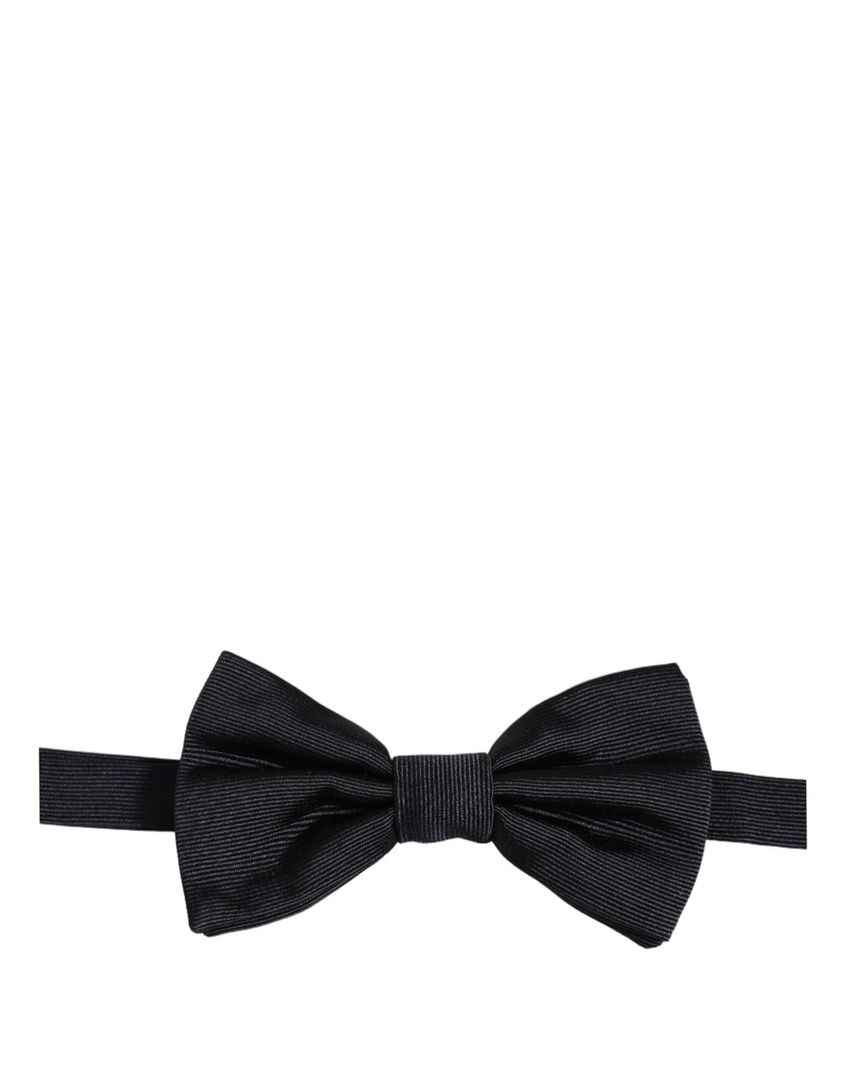 Dolce & Gabbana Men's Black 100% Silk Adjustable Bow Tie
