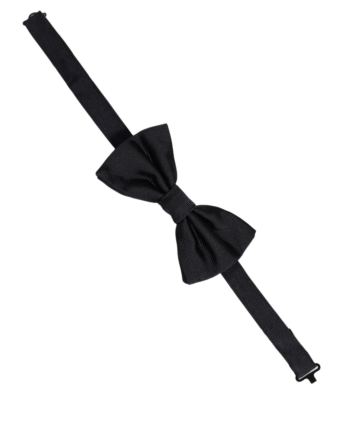 Dolce & Gabbana Men's Black 100% Silk Adjustable Bow Tie