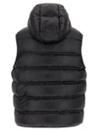 Moncler Schwarze ärmellose Jacke aus Polyamid