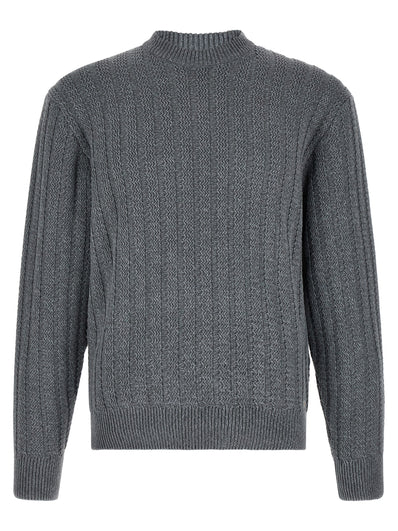 Hugo Boss Grauer Baumwollcardigan