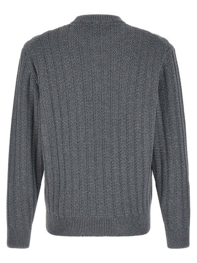 Hugo Boss Grauer Baumwollcardigan