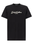 Dolce & Gabbana Schwarzes Baumwoll-T-Shirt