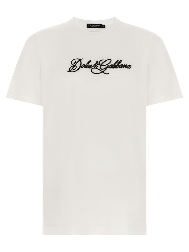 Dolce & Gabbana Weißes Baumwoll-T-Shirt