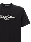 Dolce & Gabbana Schwarzes Baumwoll-T-Shirt