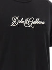 Dolce & Gabbana Schwarzes Baumwoll-T-Shirt