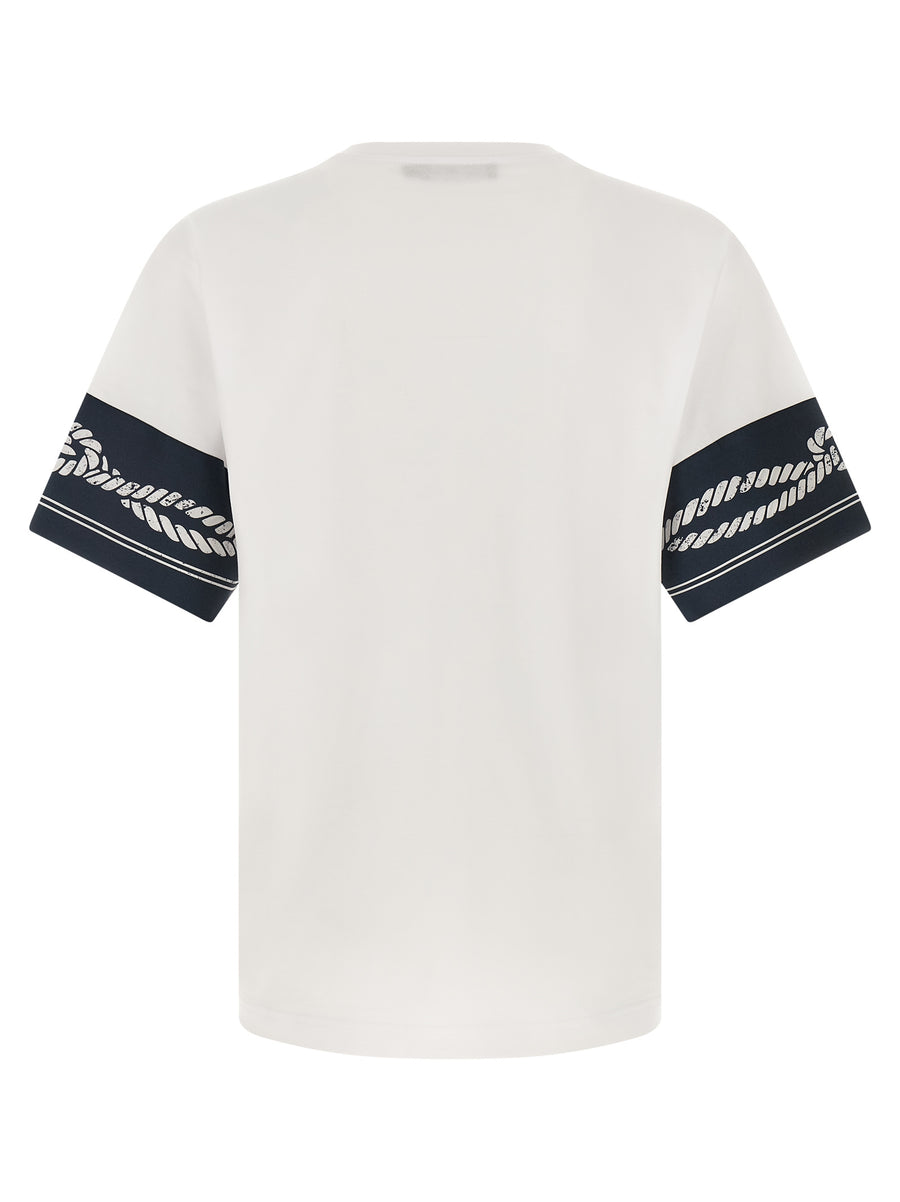 Dolce & Gabbana Blaues Baumwoll-T-Shirt
