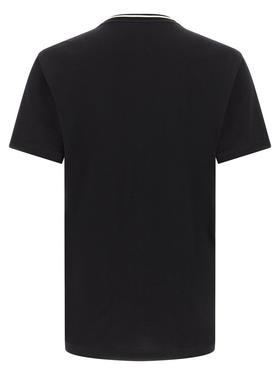 Dolce & Gabbana Schwarzes Baumwoll-T-Shirt