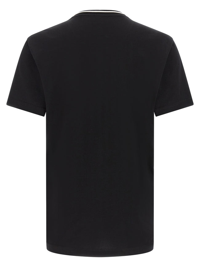 Dolce & Gabbana Schwarzes Baumwoll-T-Shirt