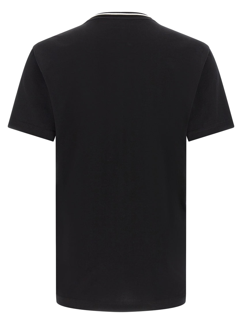 Dolce & Gabbana Schwarzes Baumwoll-T-Shirt