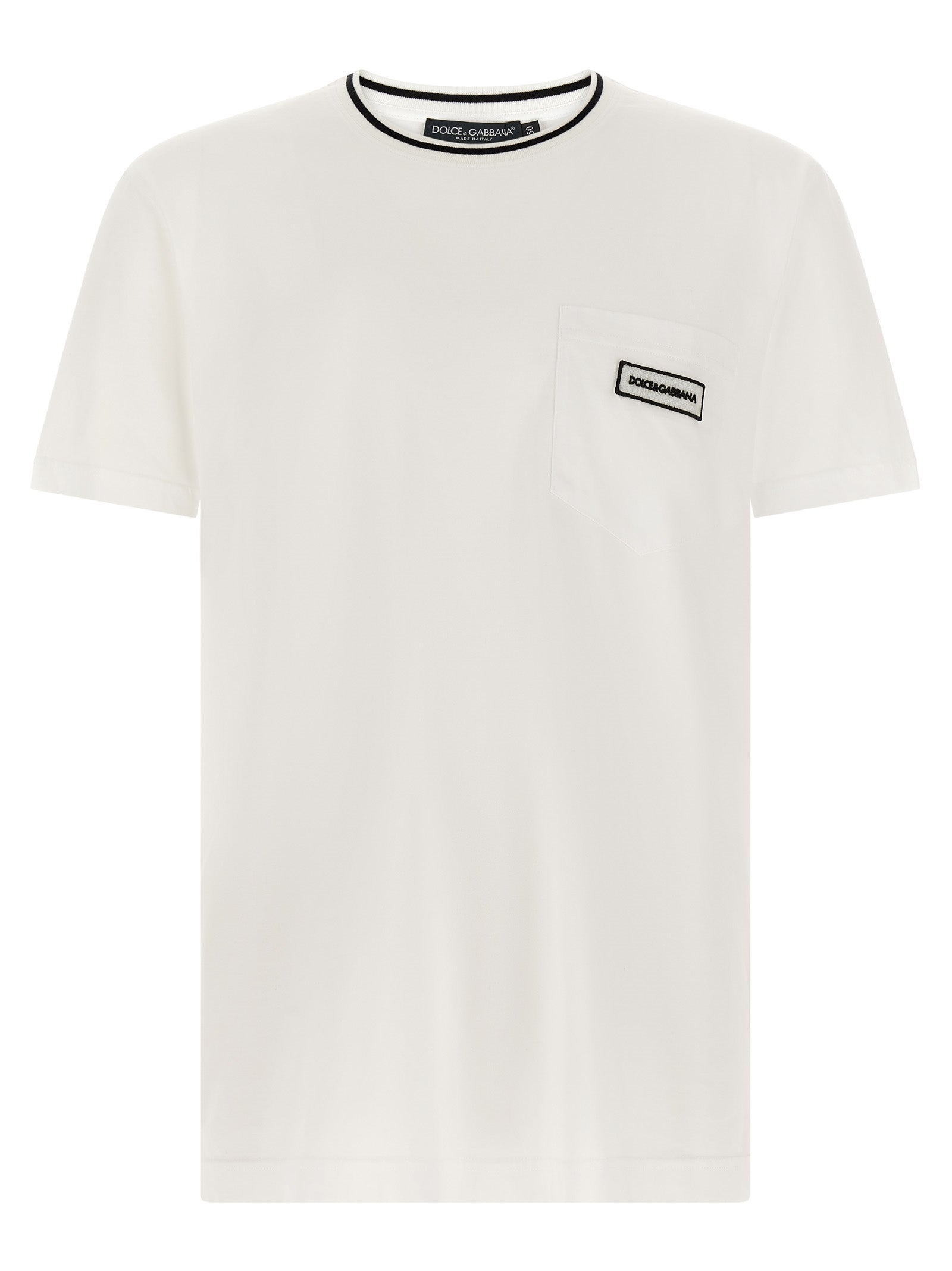 Dolce & Gabbana Weißes Baumwoll-T-Shirt