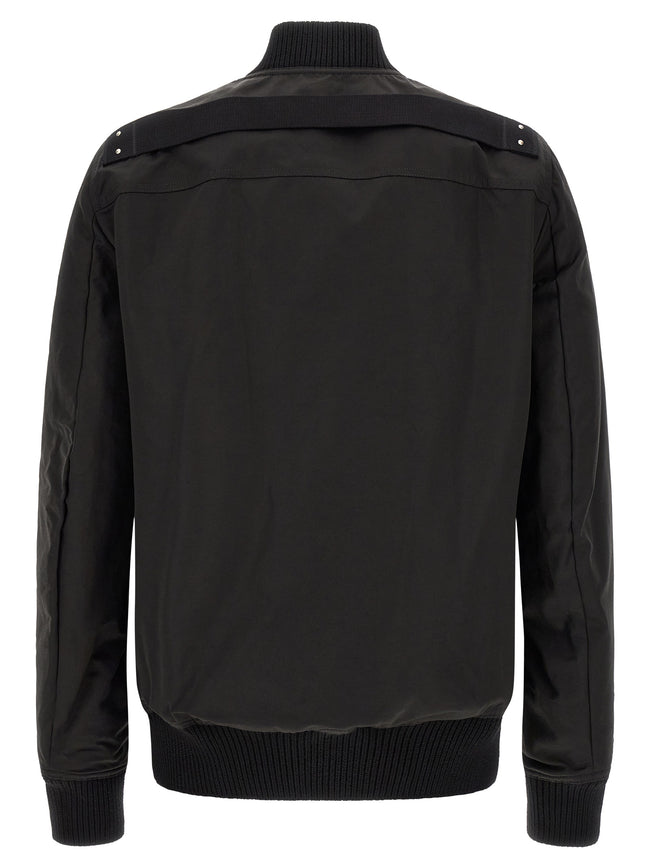Rick Owens Schwarzer Nylon-Bomber