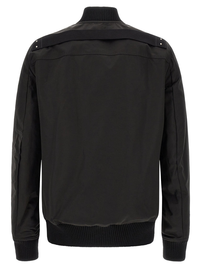 Rick Owens Schwarzer Nylon-Bomber
