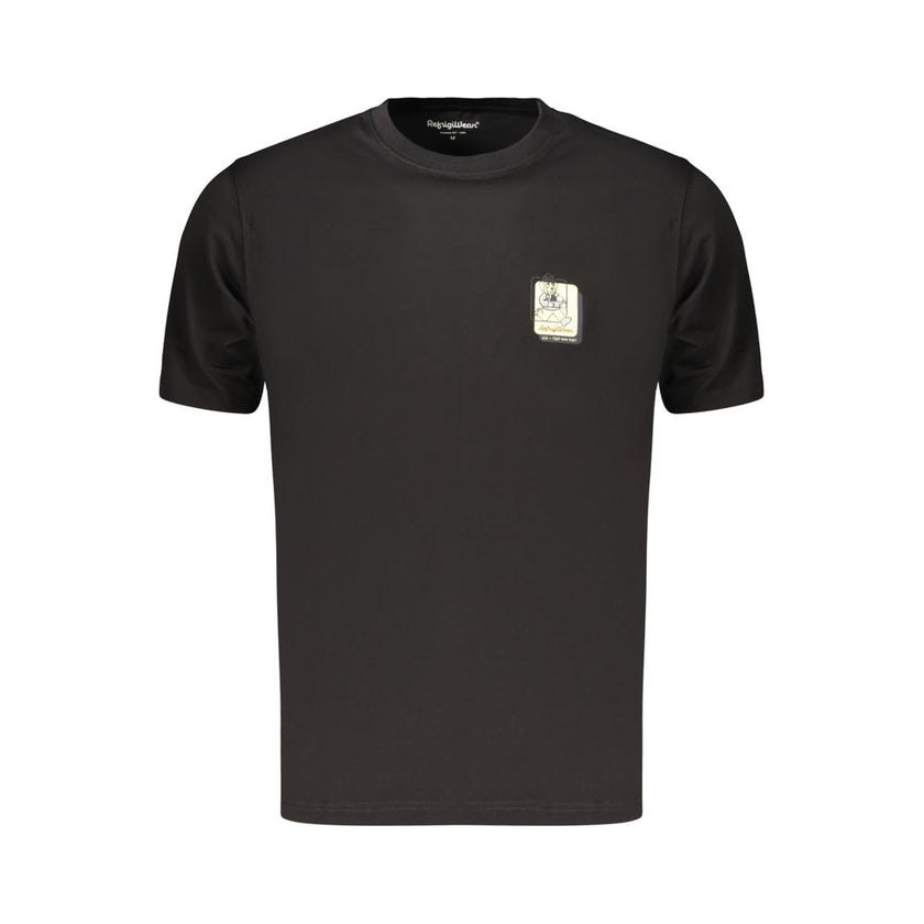 Refrigiwear Schwarzes Baumwoll-T-Shirt für Herren