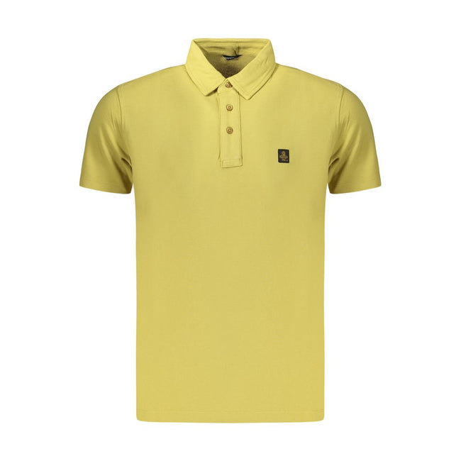 Refrigiwear Herren-Poloshirt aus gelber Baumwolle