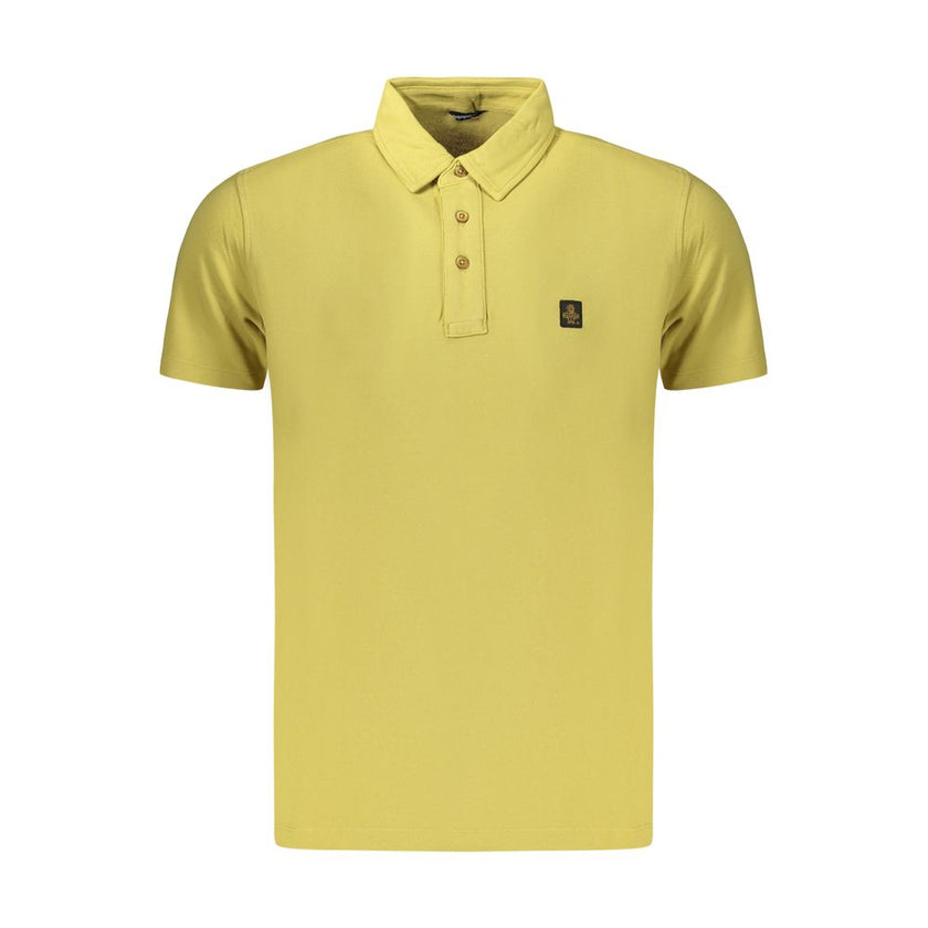 Refrigiwear Herren-Poloshirt aus gelber Baumwolle