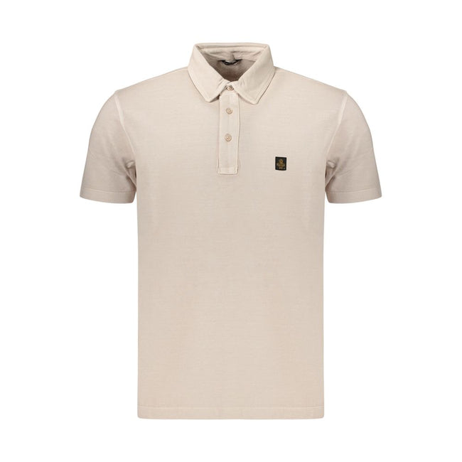 Refrigiwear Herren Polohemd aus beiger Baumwolle