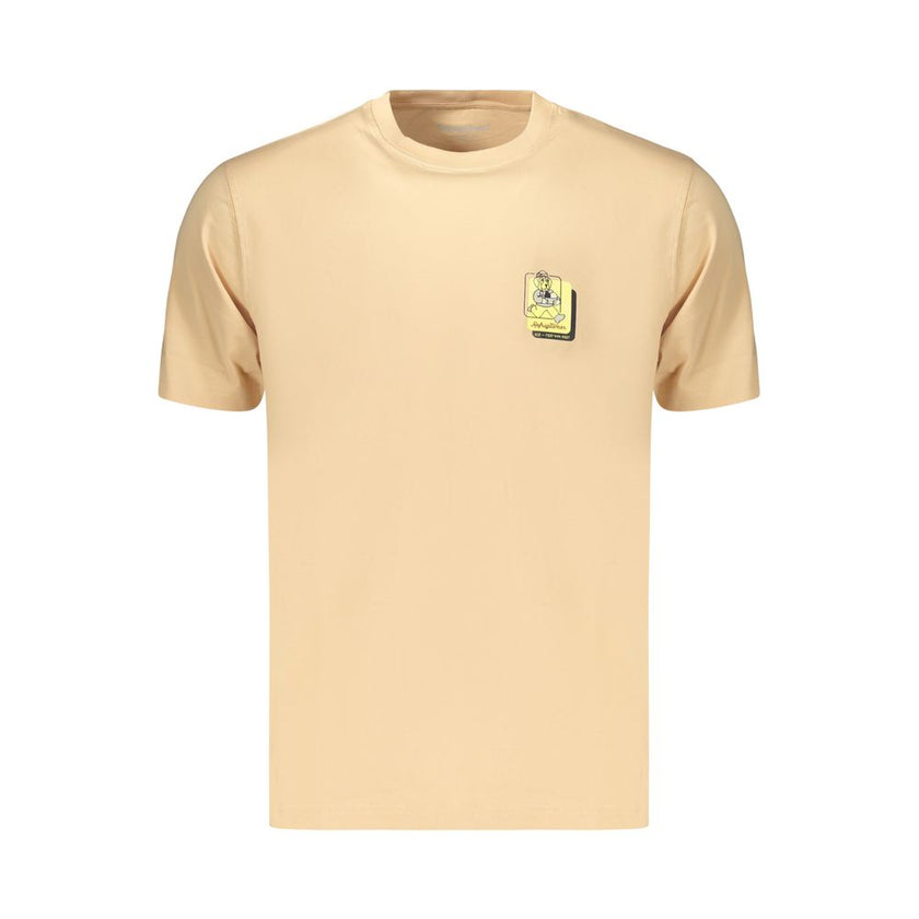 Refrigiwear Beige Baumwoll-T-Shirt für Herren