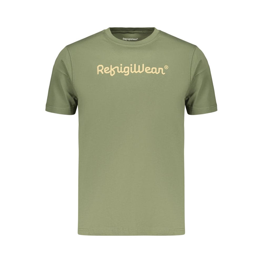 Refrigiwear Verde Baumwoll-T-Shirt für Herren