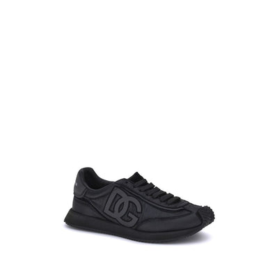 Dolce & Gabbana Schwarze Stoff-Sneaker