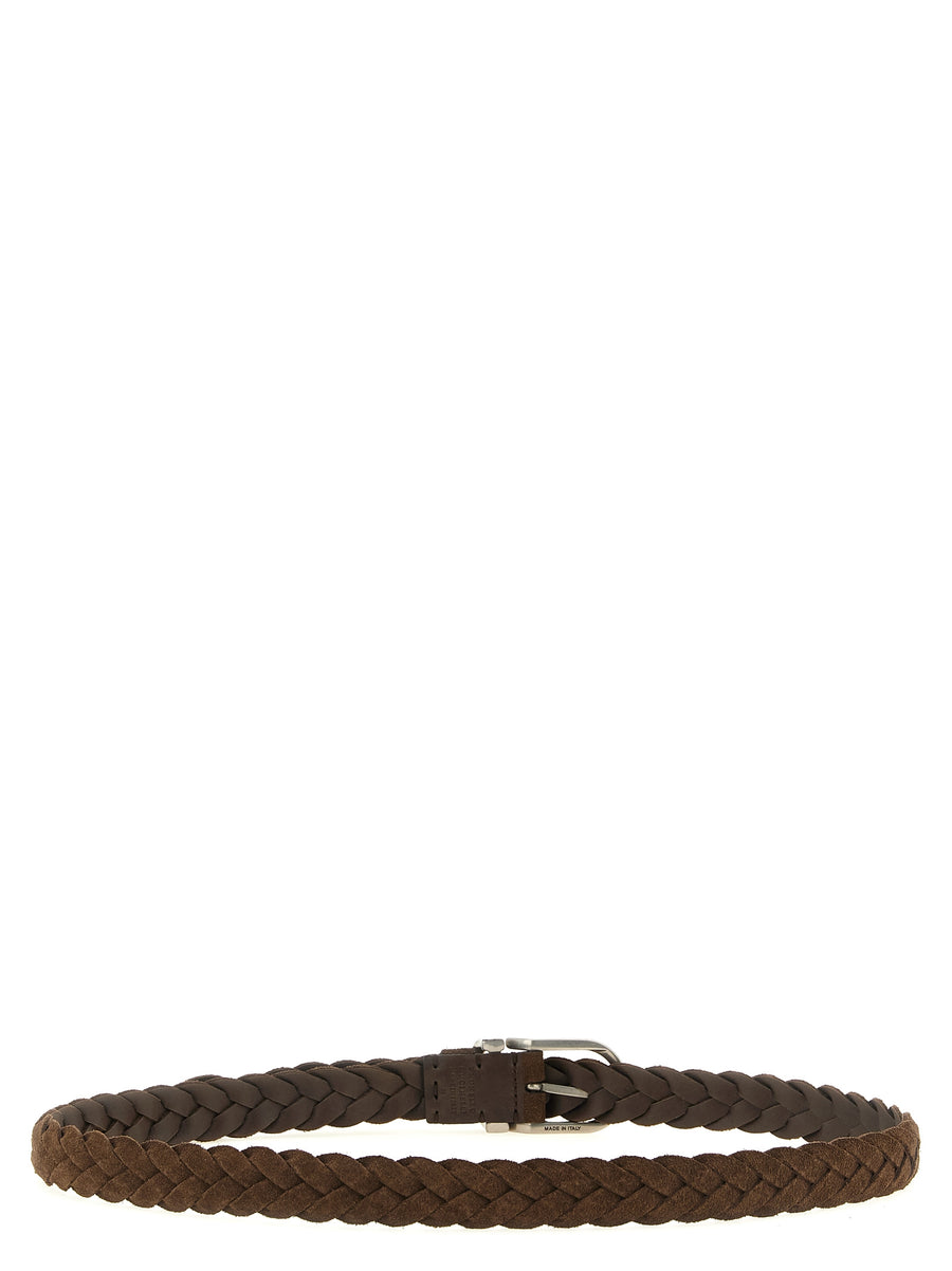 Brunello Cucinelli Brown Calfskin Belt Regular