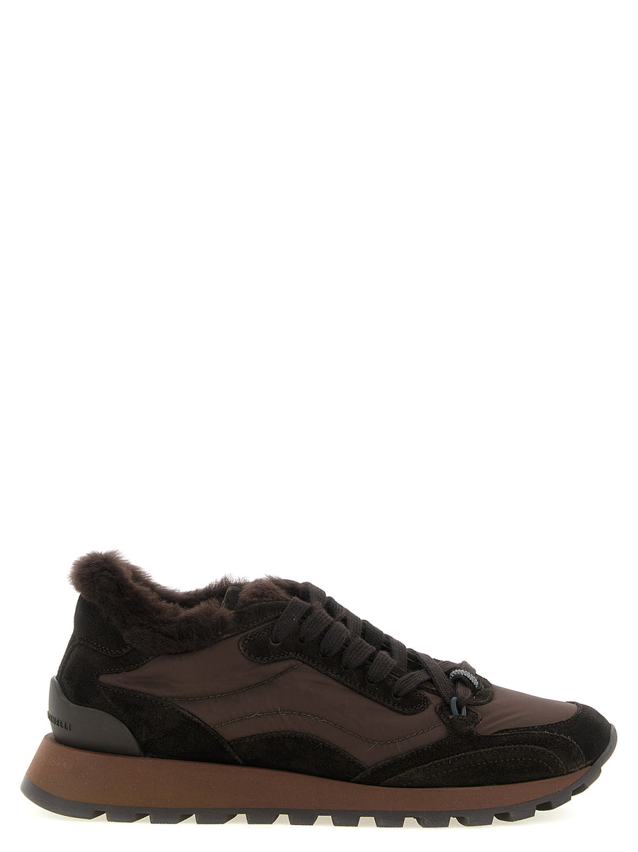 Brunello Cucinelli Black Calfskin Sneakers