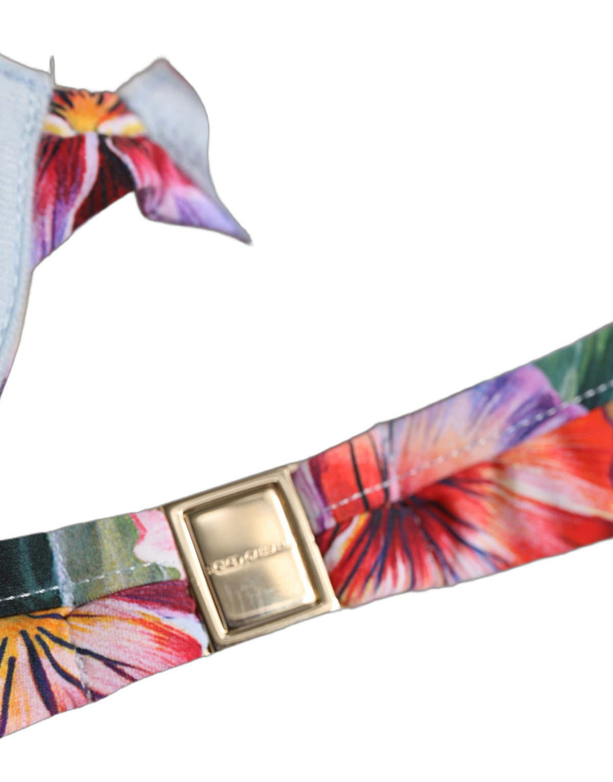 Dolce & Gabbana multicoloured floral print bikini top for beachwear