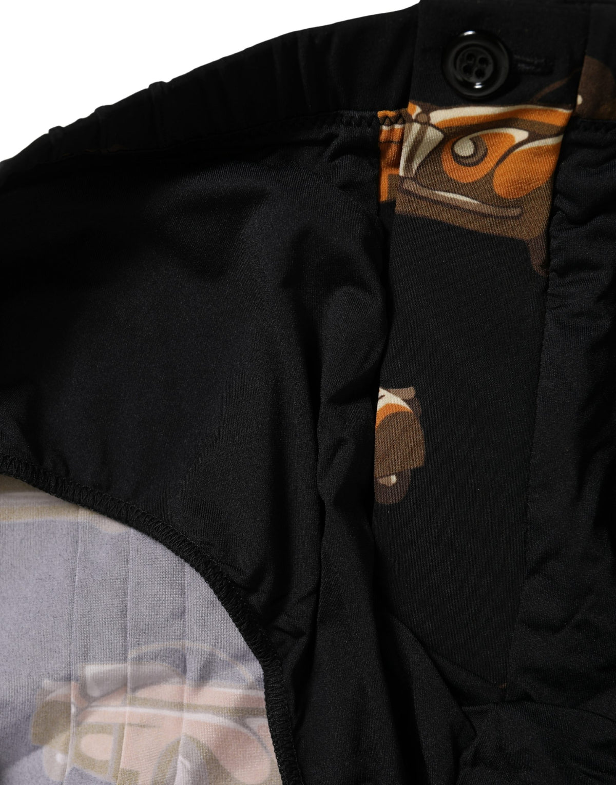 Dolce & Gabbana Swim Shorts with Black Car Print Beachwear Swimwear