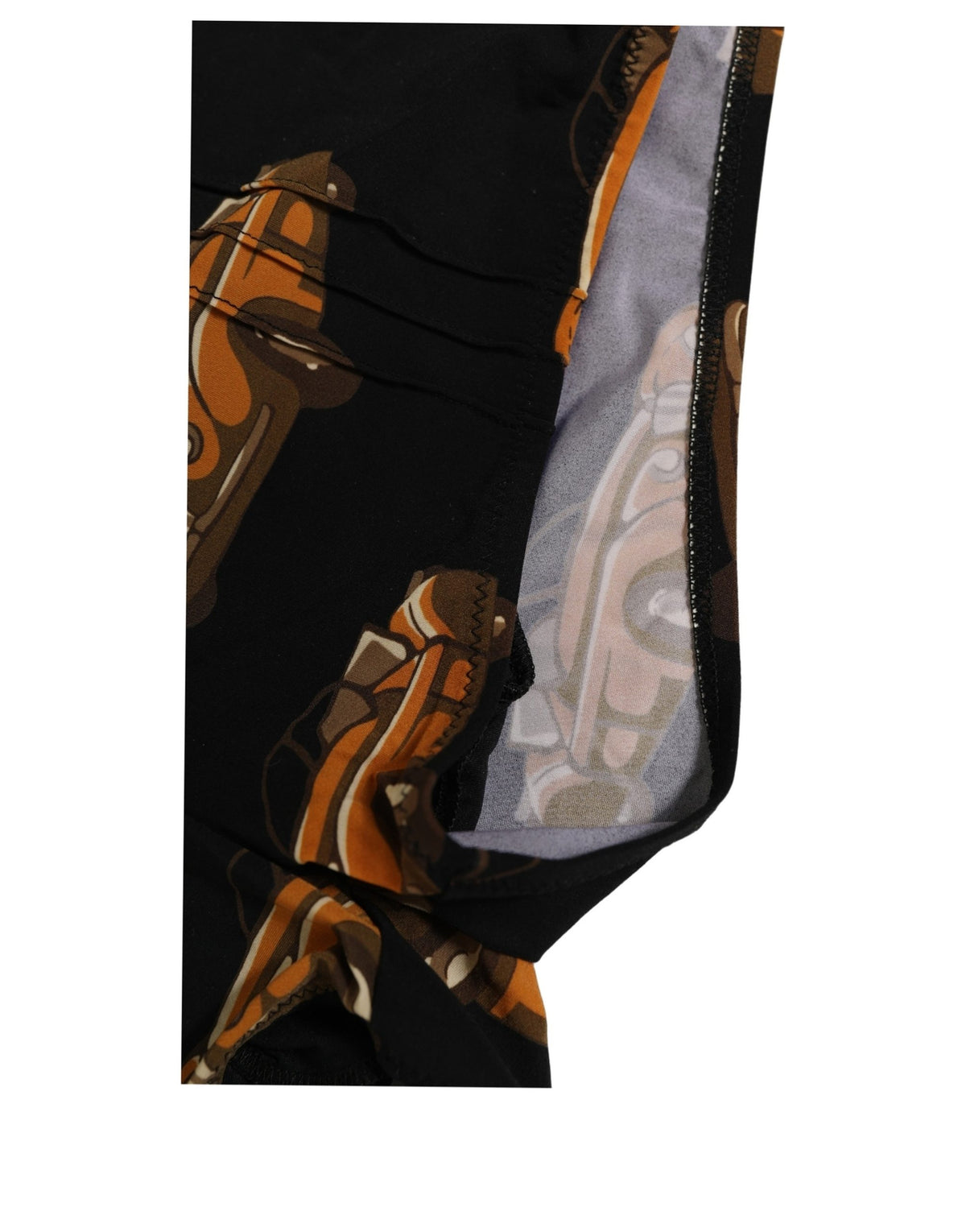 Dolce & Gabbana Swim Shorts with Black Car Print Beachwear Swimwear