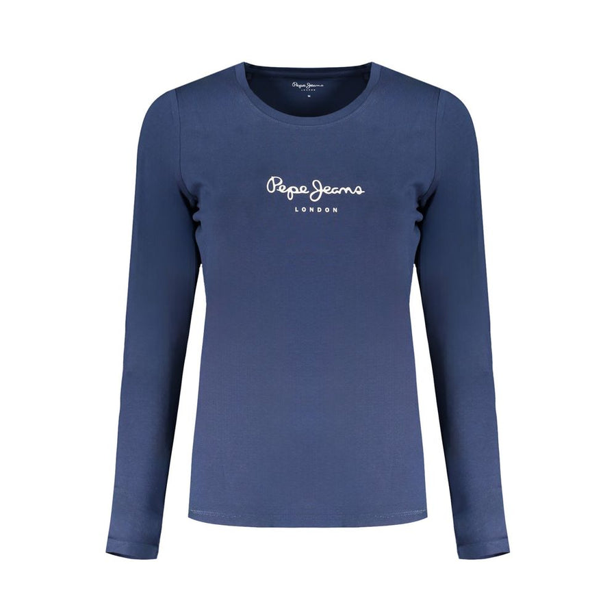 Pepe Jeans Blaues Baumwoll-T-Shirt für Damen