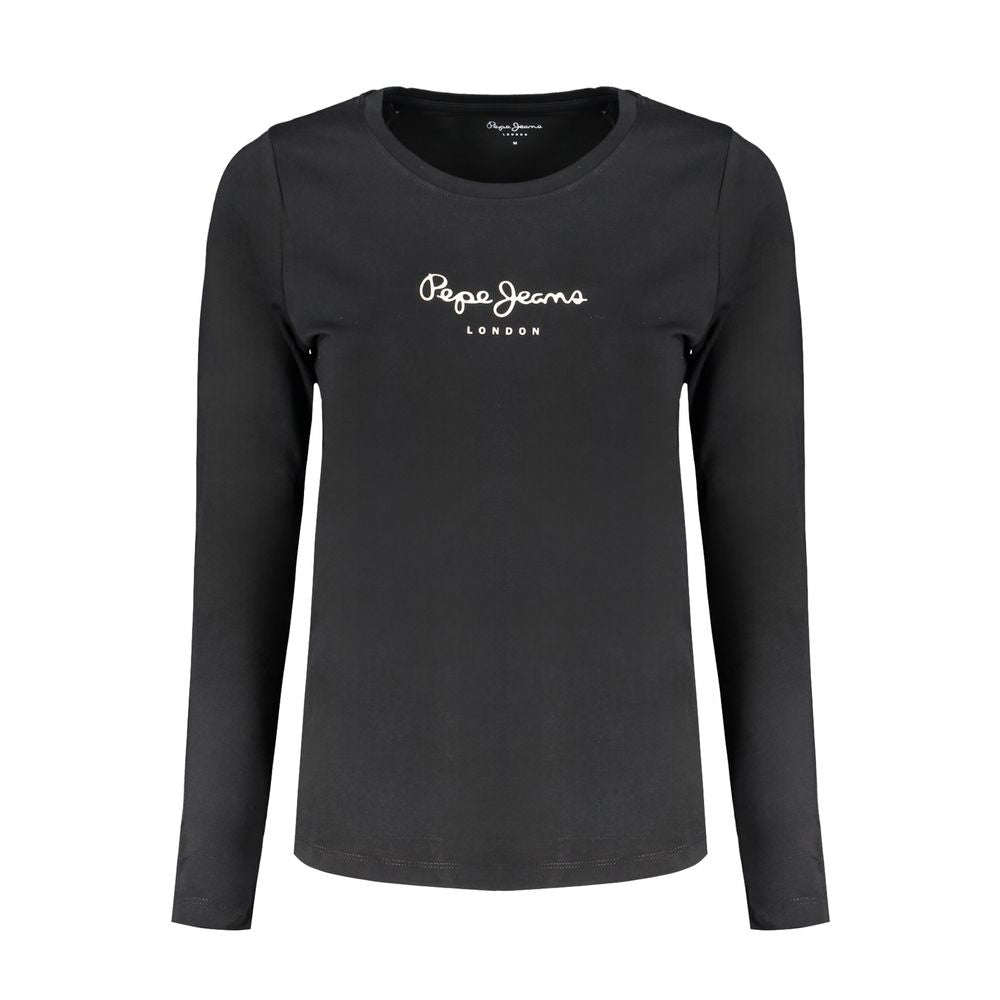 Pepe Jeans Women's Black Cotton T-Shirt