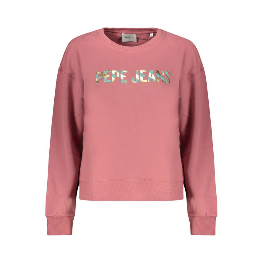 Pepe Jeans Pink Cotton Women's Sweatshirt