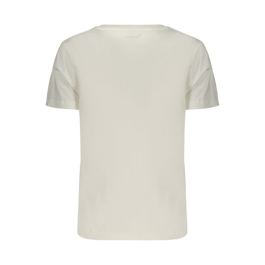 Pepe Jeans Weißes Baumwoll-T-Shirt für Damen