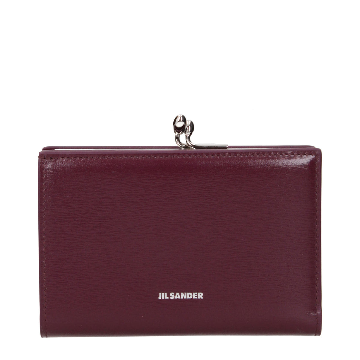Jil Sander Rote Leder-Geldbörse